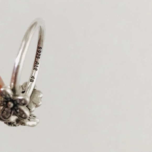 Pandora | Flower Cluster Ring Size 48 (US 4.5) Silver Retired - Picture 9 of 12